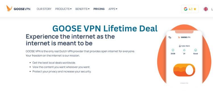GOOSE VPN Lifetime Deal