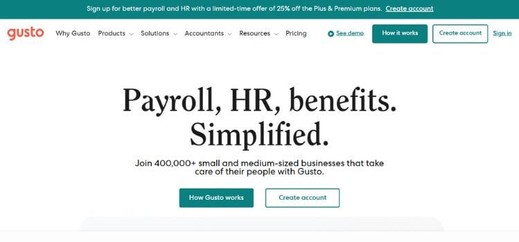 Gusto vs SurePayroll
