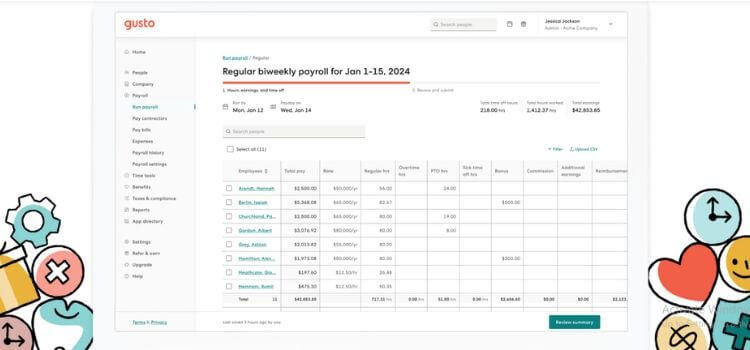 Gusto vs SurePayroll