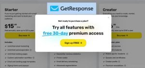 GetResponse Pricing